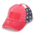 thumbnail image 1 of QSAWXQZ Women's Baseball Cap Independence Day Flag Hollow Out Mesh Adjustable Cotton Outdoor Sun Hat Lightweight Travel Headwear Free Size, 1 of 5