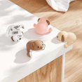 thumbnail image 2 of Protector para las esquinas de las mesas de cachorros, cubierta protectora de borde de silicona suave de seguridad para muebles de seguridad infantil, color blanco, 8 Uds., 2 of 5