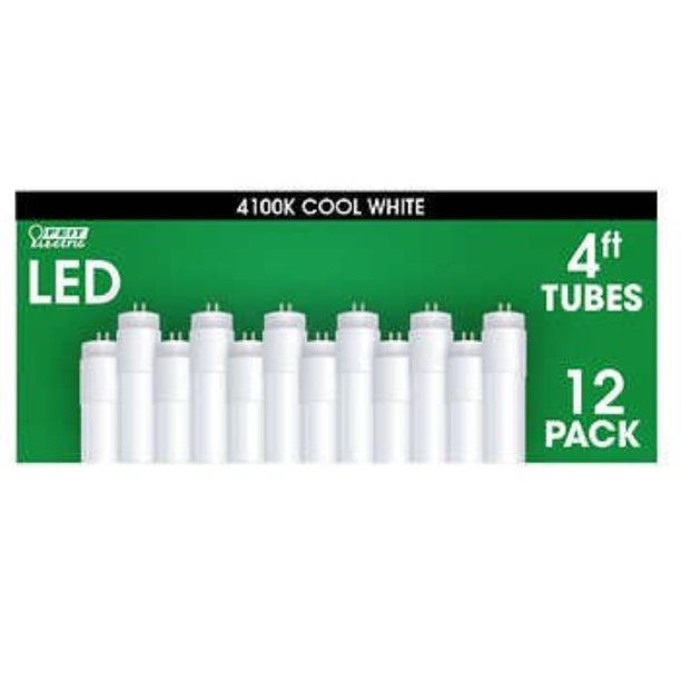 feit electric led 4ft replacement tubes 12pack