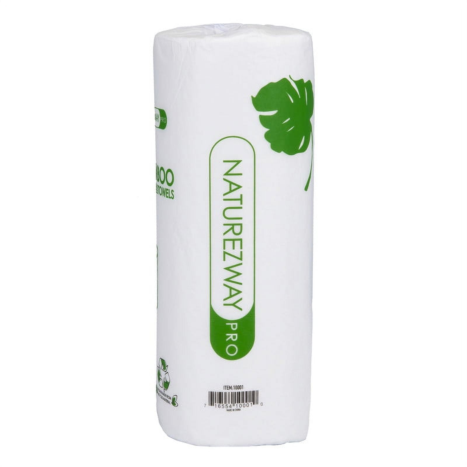 Bamboo Disposable Paper Towels, 30 Pack  | 120 Sheets Per Roll - Sustainable, Absorbent and Chemical Free
