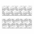thumbnail image 2 of Grey Bench Cushion Set of 2, Spherical Disc Shaped Internal Pitch Bowls Spiral Mesh Hoop Concept Design Print, Standard Size Foam Pad and Decorative Cover, White Gainsboro, by Ambesonne, 2 of 4