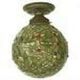 thumbnail image 2 of Meyda Tiffany 81754 Holly Ball 1 Light 9" Wide Flush Mount Ceiling Fixture - Brass, 2 of 2