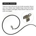 thumbnail image 4 of 200Pack Fold Over Cord Ends, 8x11mm Terminators Crimp End Tips for Leather Ribbon, Bronze Tone, 4 of 6