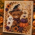 thumbnail image 6 of Halloween Pearl Art DIY Kit for Adults 3D Diamond Painting Ghost Pumpkin Craft, Spooky Cute Beaded Wall Decor Seasonal Home Fall Gift, 7.8x7.8x1in, 6 of 9
