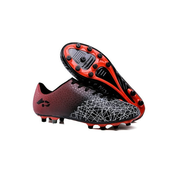 Ymiytan Men's Big Kids Youth Outdoor Firm Ground Soccer Cleats Football Sneakers for Youth Boys Size 12C-10.5