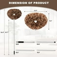 thumbnail image 5 of JFengqi Microfiber Ceiling Fan Duster with Extension Pole 13” to 49.7“ for Cleaning Fan, Furniture, Beige Brown, 5 of 6