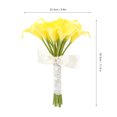 thumbnail image 4 of Flores falsas ramo de flores artificiales de cala ramo de boda vintage decoración del hogar para fiestas actividades de celebración ramos de boda de bricolaje fiestas ANGGREK Otros, 4 of 8