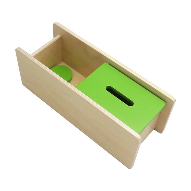 Caja de madera Montessori, caja Imbucare, caja de desarrollo de objetos, caja de permanencia para bebé CUTICAT Juguetes a juego de madera