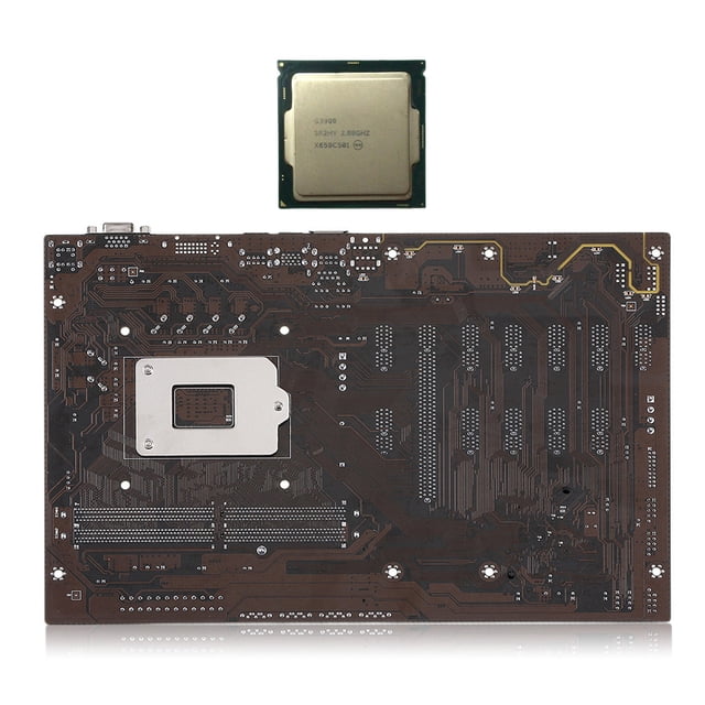 Sidaley Placa base de computadora de velocidad rápida DDR4 LGA1151 placa de minería 4 pines 24 pines puerto de alimentación piezas de actualización Kits de mantenimiento de impresoras No.02