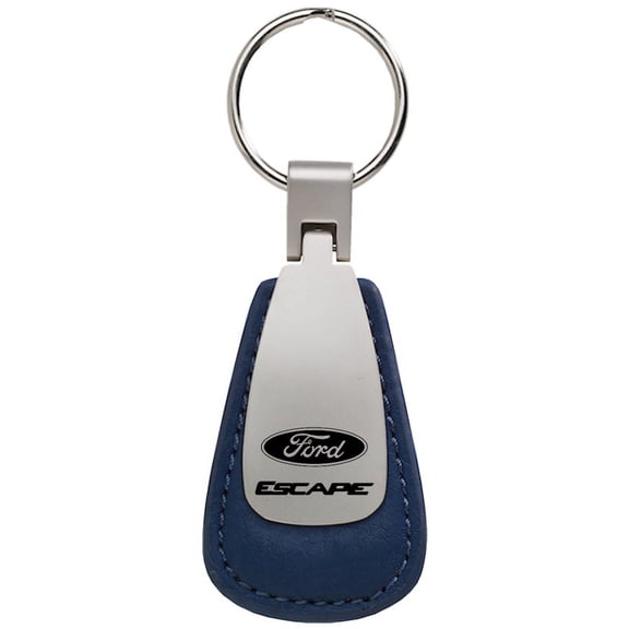 Ford Escape Leather Teardrop Key Chain (Blue)