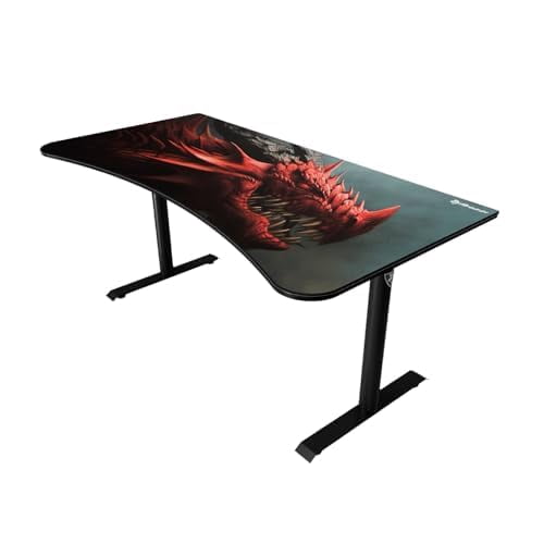 Arozzi Arena Gaming Desk Mat, Full Surface Custom Desk Pad, Interchangeable, Water Resistant & Washable Computer Desk Mouse Pad with Stitched Edges (D001)