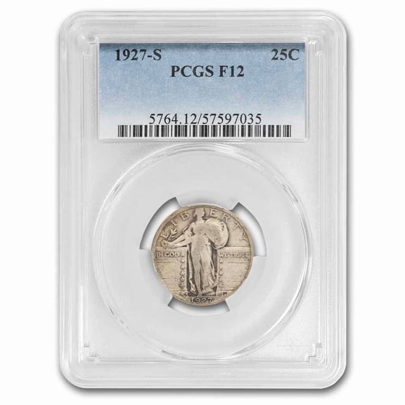 1927-S Standing Liberty Quarter Fine-12 PCGS