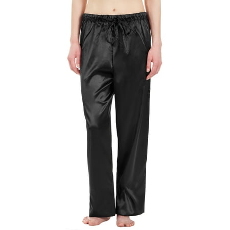 

Leisureland Women s Stretch Satin Pajama Pants