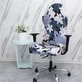 thumbnail image 4 of pitrice Swivel Computer Gaming Chair Cover Stretch Armchair Cover Rain Forest, 4 of 9