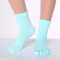 thumbnail image 1 of Calcetines de yoga de cinco dedos, calcetines de algodón para mujer, calcetines antideslizantes, calcetines deportivos profesionales para interiores, calcetines de yoga para mujer, 1 of 6
