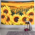 thumbnail image 3 of Otra decoración de pared Tapiz de girasol Atardecer Campo de girasol Tapiz de plantas florales Tapiz de flores amarillas Tapiz de dormitorio, 3 of 5