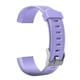 thumbnail image 2 of Correa de muñeca de reloj inteligente de silicona con banda de pulsera de repuesto de 20 mm para ID115Plus HR Púrpura, 2 of 2