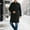 Black, variant on Letdown Long Trench Coat Men Big and Tall Collared Neck Single Peacoat Casual Wool Jackets Fall Winter Trenchcoat with Belt