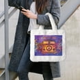 thumbnail image 7 of Yiaed Peace And Love Print Fluffy Shoulder Bag Plush Bags Women Ladies Tote Bag Fluffy White Furry Purse Handbag for Autumn and Winter, 7 of 7
