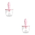 thumbnail image 3 of Soidarity Cepillo de para bebés con cubierta a prueba de polvo Cepillo en forma de U para para bebés Rosa grande rosa grande 2piezas, 3 of 6