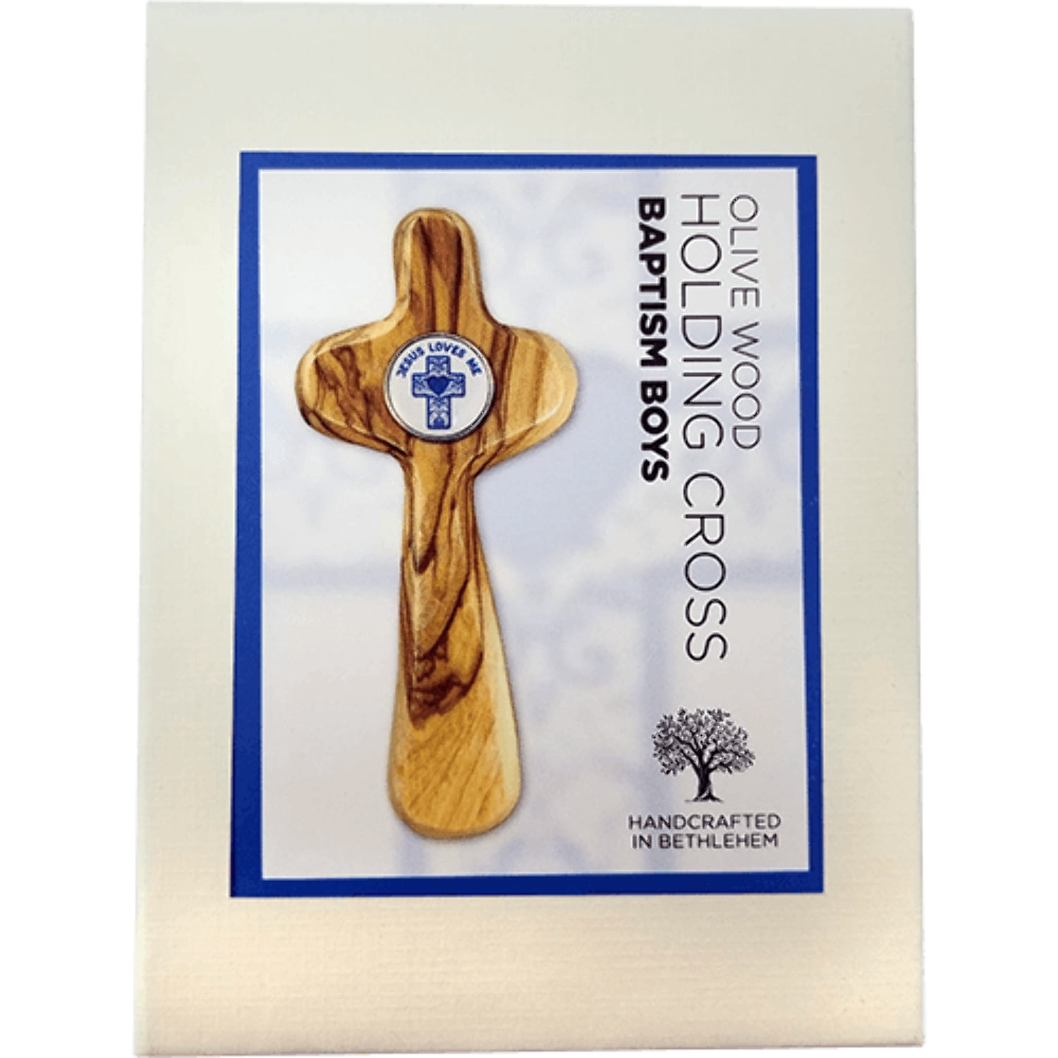 Boys Baptism - Medium Deluxe Comfort Cross in Gift Box