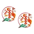thumbnail image 4 of Adornos para ventanas de Año Nuevo Chino 2024, decoraciones de Año Nuevo para el Festival de Primavera estilo B, 4 of 9