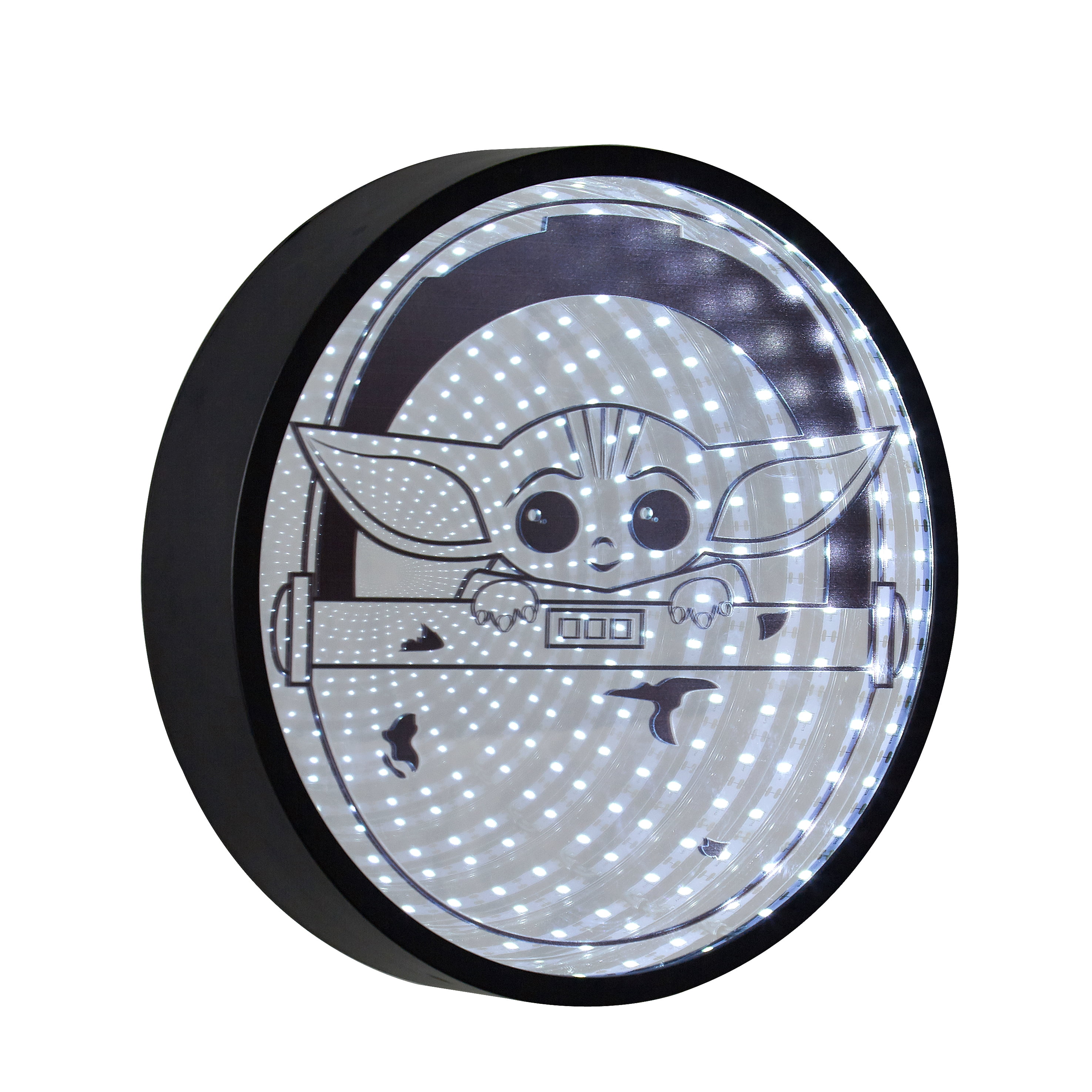 Star Wars The Child Baby Yoda Infinity Light Up Mirror Wall Decor
