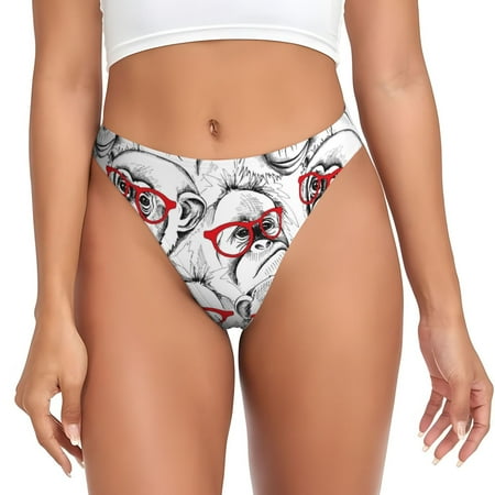 Sigee Monkey for Women s G-String Panty  Low Rise  Soft Lace Perfect for Everyday Wear or Special Occasions-3X-Large