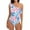 Sky Blue, variant on One Piece Bathing Suit for Women Ruffled Flounce One Shoulder Swimsuit Floral Print Swimsuit Ruched Slimming Swimwear Clearance Sale Items Cheapeast On Sale