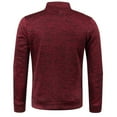 thumbnail image 4 of BLTIBY Knit Jacket Coat for Men,Autumn Winter Solid Color Men's Long Zip Knit Sleeves Thin Velvet Fashion Top Sweater Coats Wine 5XL, 4 of 4