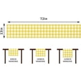 thumbnail image 3 of Linen Watercolor Yellow Buffalo Check Plaid Table Runner - 72x13" Farmhouse Spring Summer Easter Kitchen Decor (Yellow & White), 3 of 5