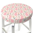 thumbnail image 3 of Lsque Rabbit Round Bar chair cushion covers Velvet Fabric Premium Comfort Protects from Scratches and Stains for 14-17 Inch Chair- 14 inch, 3 of 7