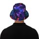 thumbnail image 5 of Balery Magic Colorful Forest Leaves Sombreros para el sol para hombre y mujer, sombrero de pescador con UPF 50+, 5 of 6