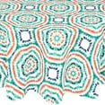 thumbnail image 6 of Newbridge Geometric Whimsy Tie Dye 60 x 84 inch Oval Flannel Backed Vinyl Tablecloth, 6 of 7