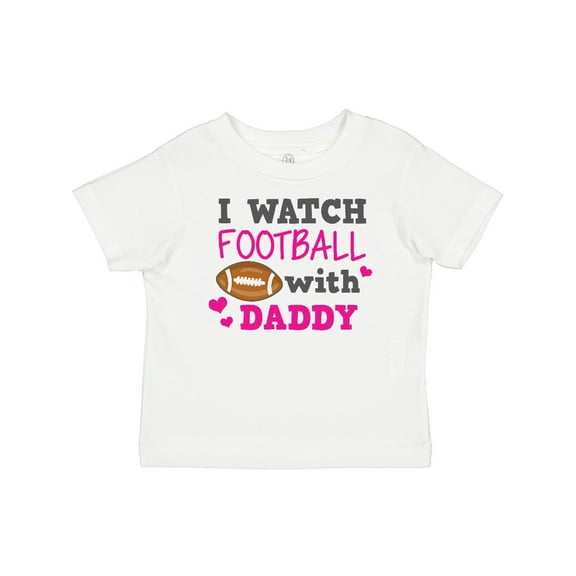 Inktastic I Watch Football with My Daddy Boys or Girls Baby T-Shirt