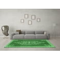 thumbnail image 3 of Ahgly Company Indoor Rectangle Medallion Emerald Green Traditional Area Rugs, 2' x 5', 3 of 4