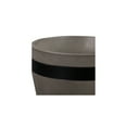 thumbnail image 3 of Grey Concrete Planter - Modern Indoor/Outdoor Accent Pot - Black Detail, 3 of 6