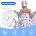thumbnail image 6 of Colevkie Women 2 Pieces Bath Wrap Set Bath Skirt & Shower Cap Absorbent Soft Quick Drying Adjustable for Bathroom Sauna Beach Hotel Printed Cute Florals Pattern, 6 of 8