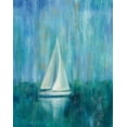 thumbnail image 2 of Vassileva, Silvia 20x24 White Modern Wood Framed Museum Art Print Titled - Sailboat Simplicity I, 2 of 4