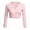 Pink, variant on Women's Soft Cropped Cardigan Coat Casual Button Down Outerwear for Everyday Comfort