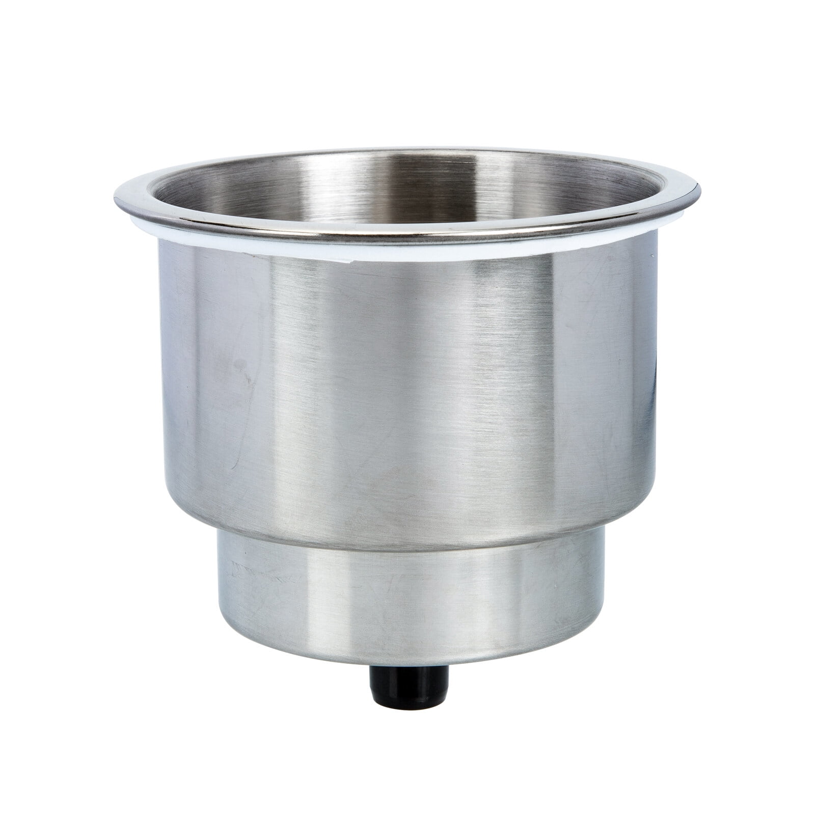 MARINE CITY Stainless Steel Cup Holder With Drain - 3/8 Inch Barb For Boats & Tables