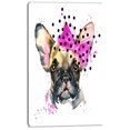 thumbnail image 2 of Fashionable French Bulldog - Animal Canvas Wall Art, 2 of 3