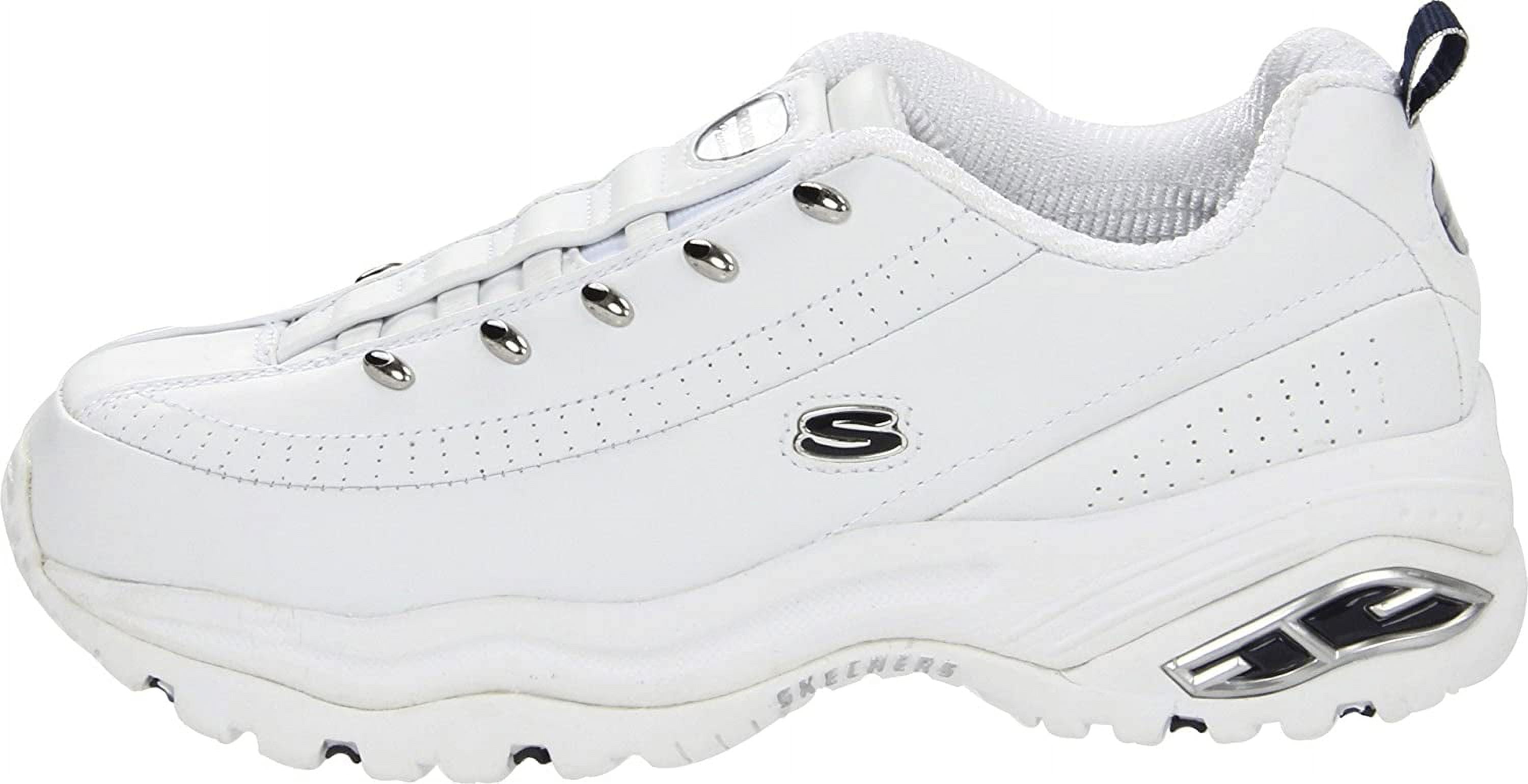 Skechers サイズ24(38) ホワイト スニーカー Skechers Sport Women's Premium-Premix Slip-On Sneaker,White/Navy