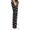 thumbnail image 2 of #followme Microfleece Mens Buffalo Plaid Pajama Pants with Pockets (Black Skull Crossbones, X-Large), 2 of 3