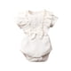 thumbnail image 1 of Body De Bebé Canastilla Onesies Para Niños Pequeños Verano Lindo Color Sólido Volante Algodón Traje Mameluco Mono Blanco Odeerbi LM103-3496, 1 of 9