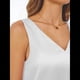 thumbnail image 5 of Blusa de Satén de Seda para Mujer, Blusa de Verano con Cuello en V, Sin Mangas, Informal, Elegante, para Negocios y Vacaciones M, 5 of 6