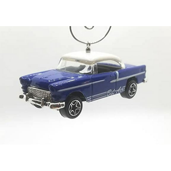 Christmas Ornament for 1955 Chevy Bel Air Blue White