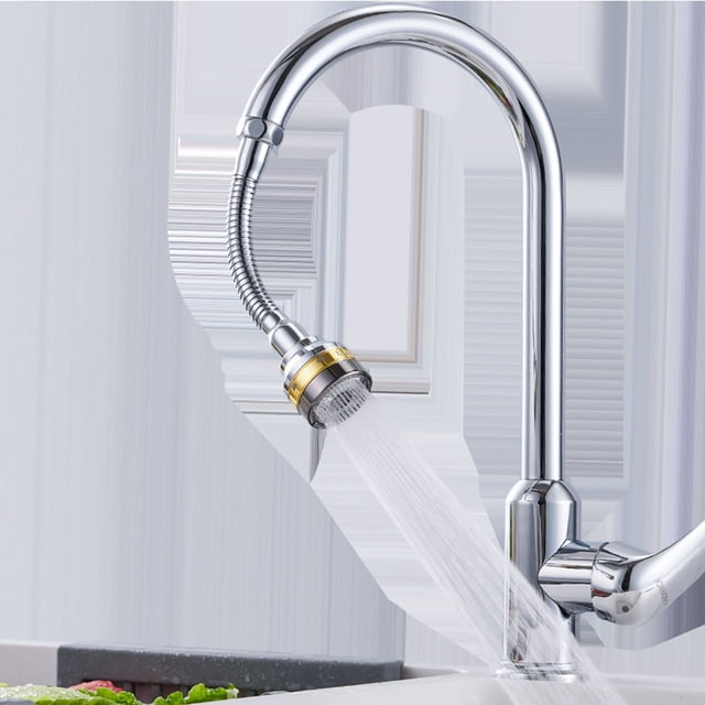 Faucet Sprinkler, Rustproof Copper Long Durability Faucet Sprayer 360 Degree Rotatable for Bathroom Short Length,Extended Length