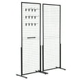BENTISM 2' x 5.6' Grid Wall Panels Tower, 2 Packs Wire Gridwall Display