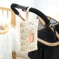 thumbnail image 2 of AOMRCOL Quilted Baby Wipe Holder Quilted Wipe Pouch Portable Hanging Floral Wet Wipes Bag for Car,Stroller, 2 of 9